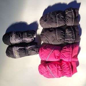 Lot of winter mittens